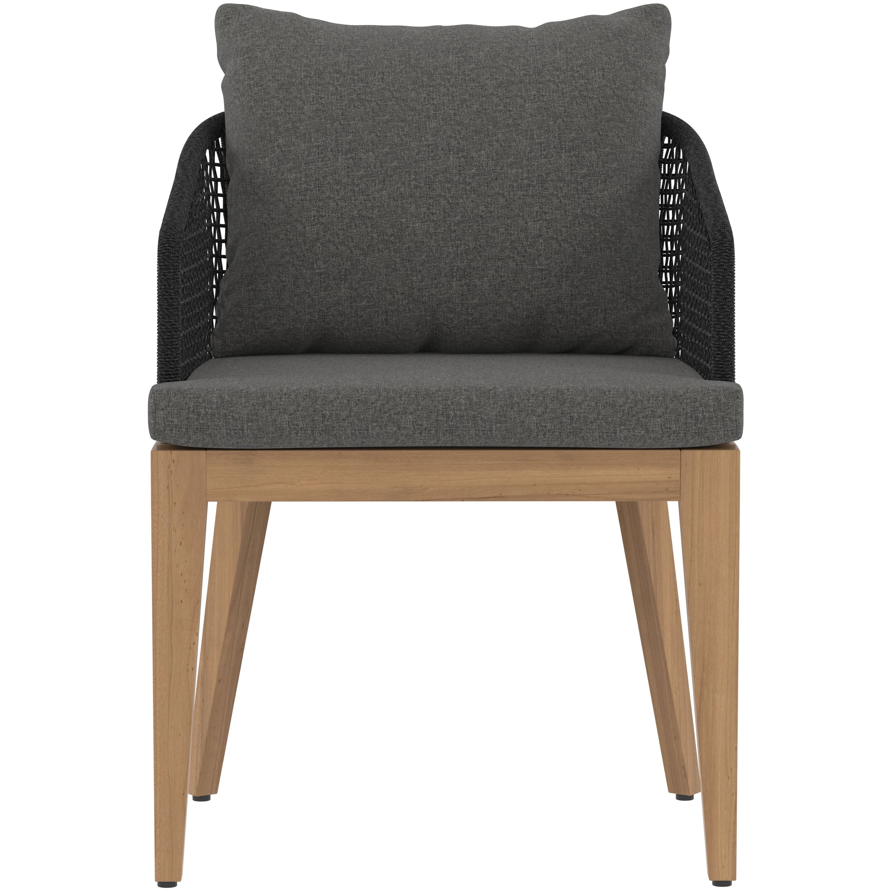 Capri Natural / Gracebay Grey Outdoor Dining Armchair